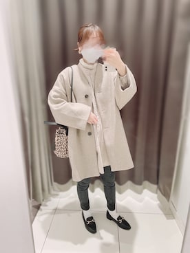 「大人ミューズ（オトナミューズ）のアイテム」を使った、えみ氏¨̮さん（レディース・159cm）の冬コーディネート