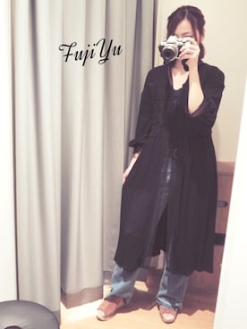 「アイテム（ワンピース/ドレス）」を使った、ふじゆうさん（レディース・152cm・20代）の春コーディネート