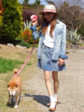 「JET（ジェット）のアイテム（トップス）」を使った、KIKKAさん（レディース・153cm）の春コーディネート