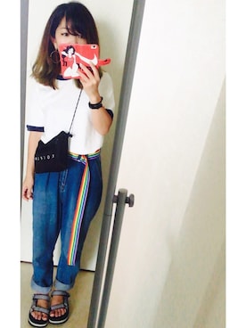 「ダサい」｜「アイテム（アナログ腕時計）」を使った、babymacoさん（レディース・148cm）の夏コーディネート