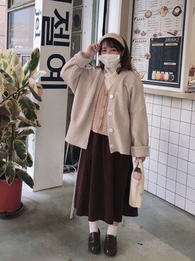 「Sassy（サッシー）のアイテム」を使った、しょうこさん（レディース・146cm）の冬コーディネート