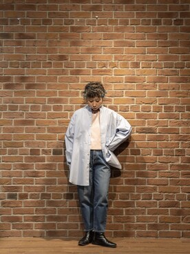 ブーツを使った テーパードデニム のレディース人気ファッションコーディネート Wear