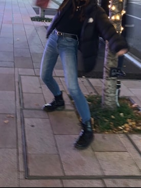 「ザノースフェイス」｜mioさん（レディース・161cm）の冬コーディネート