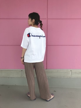 「HONEYSUCKLE ROSE」｜マツミ(相互フォロー)さん（レディース・160cm）の夏コーディネート