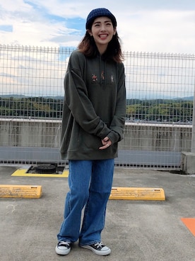 「リーバイス」｜マツミ(相互フォロー)さん（レディース・160cm）の秋コーディネート