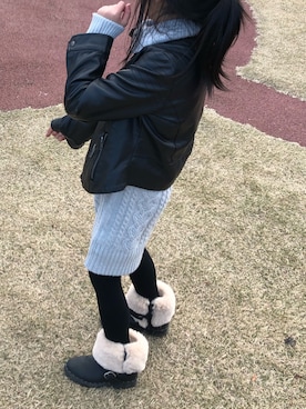 「アイテム（ブーツ）」を使った、ゆいゆずさん（レディース・158cm）の冬コーディネート