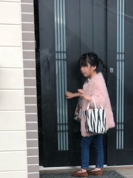 「petit main（プティマイン）のアイテム（モカシン/デッキシューズ）」を使った、ゆいゆずさん（レディース・158cm）の春コーディネート