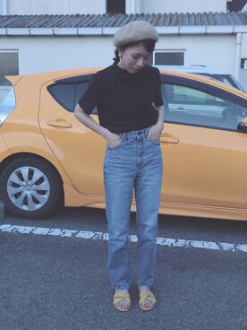 「H&M DIVIDED（エイチアンドエム　ディヴァイデッド）のアイテム（シューズ）」を使った、ゆいゆずさん（レディース・158cm）の夏コーディネート