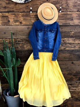 黄色スカート」の人気ファッションコーディネート（年齢：35歳～39歳 