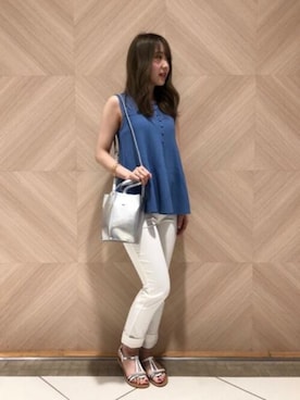 「HASHIBAMI（ハシバミ）のアイテム（バッグ）」を使った、アン レクレ/en recreさん（レディース・162cm）の秋コーディネート