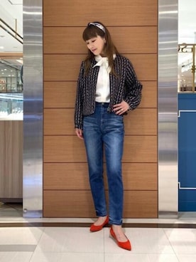 「YANUK（ヤヌーク）のアイテム」を使った、アン レクレ/en recreさん（レディース・160cm）の秋コーディネート