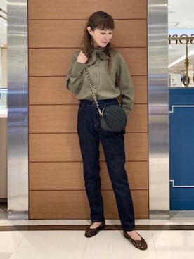 「MILOS（ミロス）のアイテム」を使った、アン レクレ/en recreさん（レディース・160cm）の秋コーディネート