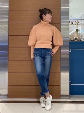 「YANUK（ヤヌーク）のアイテム」を使った、アン レクレ/en recreさん（レディース・160cm）の秋コーディネート