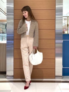 「marco masi（マルコマージ）のアイテム」を使った、アン レクレ/en recreさん（レディース・160cm）の秋コーディネート