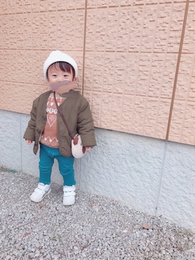 taa.さん（キッズ・80cm）の冬コーディネート