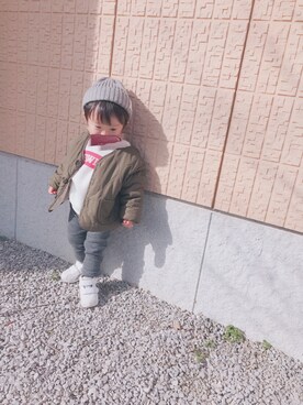 taa.さん（キッズ・80cm）の冬コーディネート