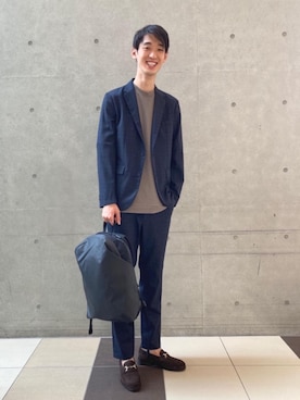 「green label relaxing（グリーンレーベルリラクシング）のアイテム」を使った、saito_dさん（メンズ・186cm）の夏コーディネート