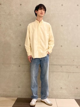 「green label relaxing（グリーンレーベルリラクシング）のアイテム」を使った、saito_dさん（メンズ・186cm）の冬コーディネート