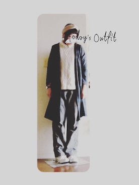 「ツイードパンツ」｜「アイテム（腕時計）」を使った、ｙｕｋｋｉｎ＊さん（レディース・166cm）の冬コーディネート