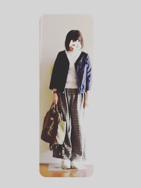 「40代女性」｜「アイテム（ブルゾン）」を使った、ｙｕｋｋｉｎ＊さん（レディース・166cm）の春コーディネート
