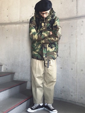 「U.S.ＡＲＭＹ」｜muneyukiさん（メンズ・177cm）の冬コーディネート