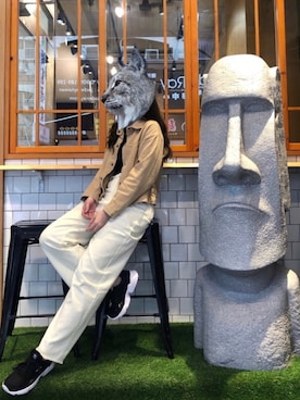「Lulus（-）のアイテム（ジャケット/アウター）」を使った、weiweiさん（レディース・163cm）の夏コーディネート