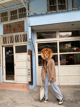 「西裝外套」｜「アイテム（その他シューズ）」を使った、weiweiさん（レディース・163cm）の春コーディネート