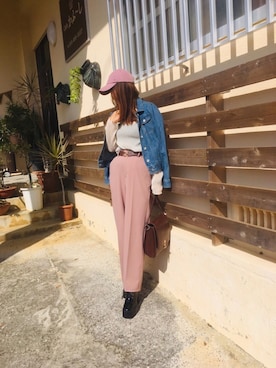 「GORGE（ゴージ）のアイテム（ジャケット/アウター）」を使った、りんごさん（レディース・164cm）の秋コーディネート