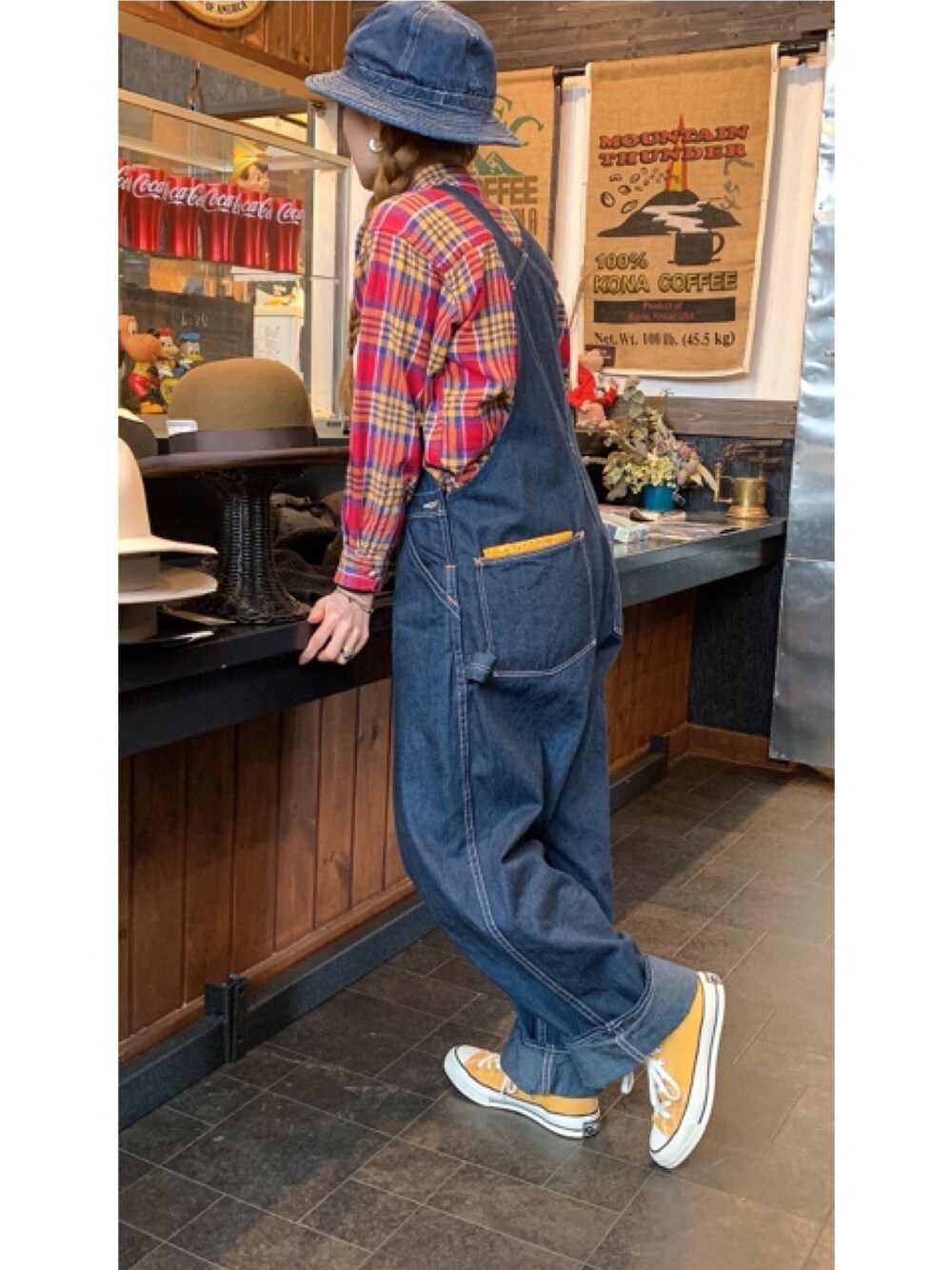 nagisa｜TCB jeansのサロペット/オーバーオールを使ったコーディネート