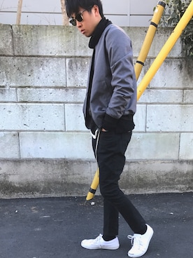 「CONVERSE（コンバース）のCONVERSE コンバース ジャック パーセル / JACK PURCEL（スニーカー）」を使った、yusheさん（メンズ・177cm）の冬コーディネート