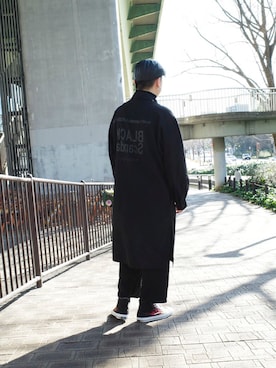 「BLACK Scandal Yohji Yamamoto（ブラックスキャンダルヨウジヤマモト）のアイテム（ジャケット/アウター）」を使った、Yosuke Hattoriさん（メンズ・174cm）の冬コーディネート