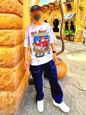 「VOLCOM（ボルコム）のアイテム（キャップ）」を使った、Daa09さん（メンズ・172cm）の春コーディネート