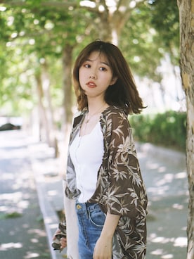 宇直少女さん（レディース・155cm）の夏コーディネート