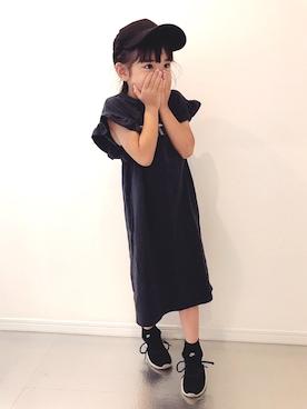 「RADCHAP（ラッドチャップ）のアイテム（ワンピース/ドレス）」を使った、momojiiiさん（キッズ・110cm）の夏コーディネート