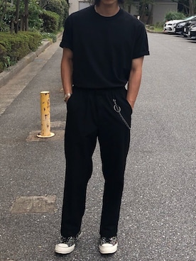 「MARCELO BURLON（マルセロ・バーロン）のアイテム（アクセサリー）」を使った、ゆーまさん（メンズ・172cm）の秋コーディネート