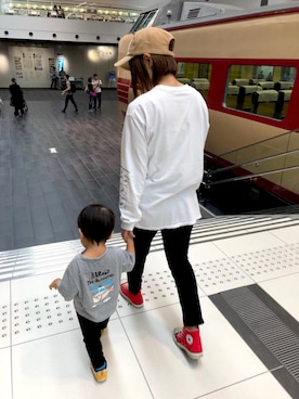 「CONVERSE（コンバース）のCONVERSE ALL STAR　ハイカットスニーカー（スニーカー）」を使った、KOMAIさん（レディース・155cm）の秋コーディネート