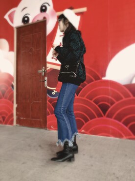 「UNIF（ユニフ）のアイテム（バッグ）」を使った、weaknessoffksさん（レディース・161cm）の春コーディネート