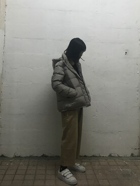 「Down Jacket 」｜「アイテム（ジャケット/アウター）」を使った、winkyyylwkさん（レディース・163cm）の冬コーディネート