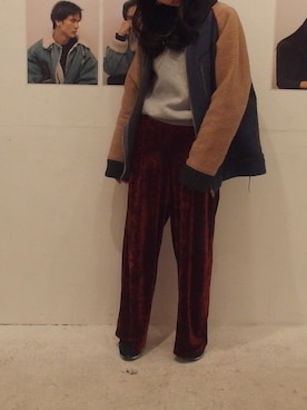 「ゆるずる」｜「アイテム（ジャケット/アウター）」を使った、cozueさん（レディース・164cm）の冬コーディネート