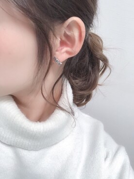 「Marc by Marc Jacobs（マークバイマークジェイコブス）のアイテム（ピアス（両耳用））」を使った、e♡さん（レディース・158cm）の春コーディネート