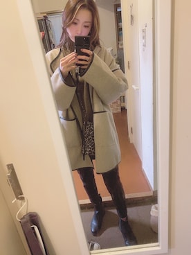 「MACARONIC（マカロニック）のアイテム」を使った、e♡さん（レディース・158cm）の冬コーディネート