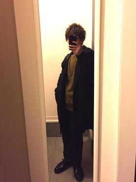 「HARE（ハレ）のアイテム（その他アウター）」を使った、TAMAさん（メンズ・165cm）の冬コーディネート