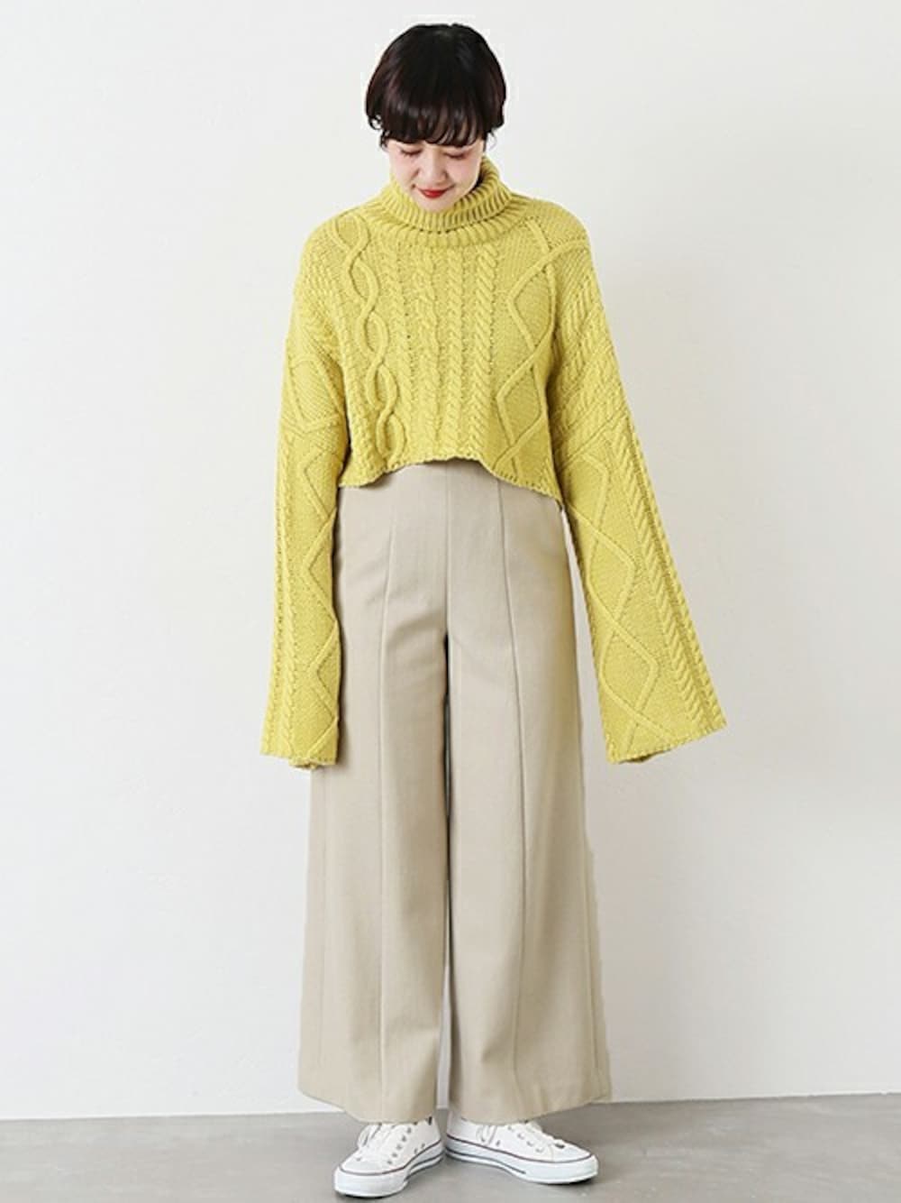other - エリン ELIN Cable cropped セーターニット 長袖 ウール 38 ELIN（エリン）の「[ELIN]Cable cropped knit（ニット/セーター