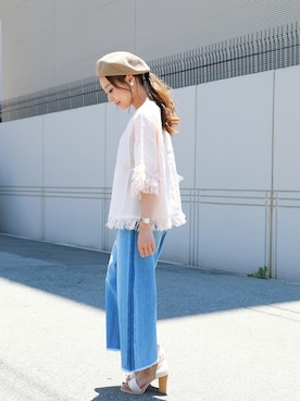 「Fashion Letter（ファッションレター）のアイテム」を使った、fashionletterさん（レディース・147cm）の夏コーディネート