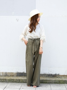「hat」｜fashionletterさん（レディース・147cm）の夏コーディネート