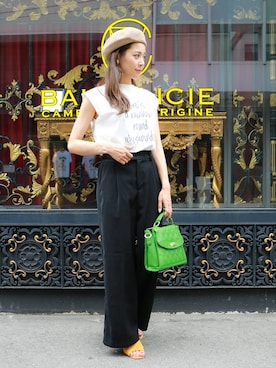 「Fashion Letter（ファッションレター）のアイテム」を使った、fashionletterさん（レディース・147cm）の夏コーディネート