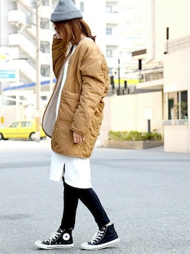 「outfit」｜「アイテム（ノーカラージャケット）」を使った、fashionletterさん（レディース・160cm）の秋コーディネート