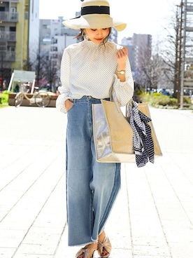 「hat」｜fashionletterさん（レディース・147cm）の春コーディネート