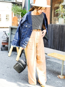 「hat」｜fashionletterさん（レディース・147cm）の春コーディネート