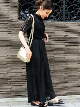 「black」｜fashionletterさん（レディース・147cm）の春コーディネート